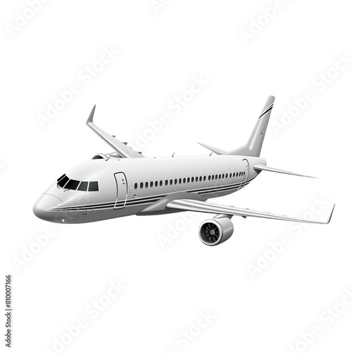 airplane on white background