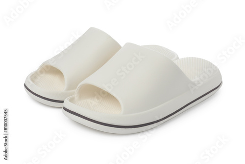 Wallpaper Mural Pair of rubber slippers isolated on white Torontodigital.ca