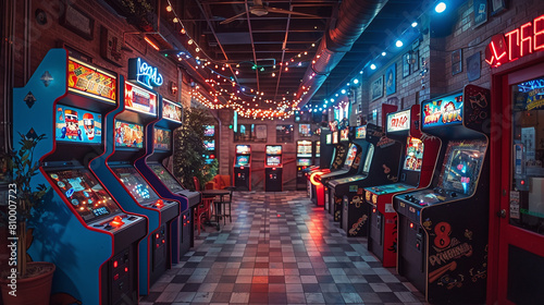 vintage 80s and 90s arcade games, nostalgic gamer memories