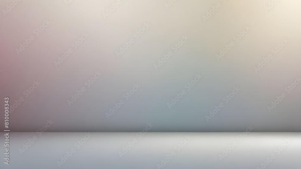 Simple white wide screen gradients light Blurred Background,Easy to make beauty pretty copy spaces as contemporary backdrop design Generative AI 