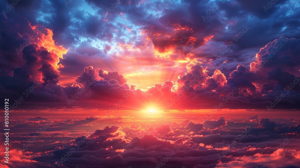 Craft an image of an illuminated sunset Craft an image of an illuminated sunset