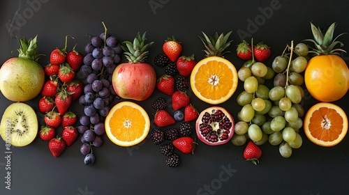 Craft an image of fruits as the perfect subjects for photography