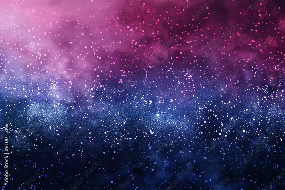 Abstract blue and pink background with bokeh lights and stars