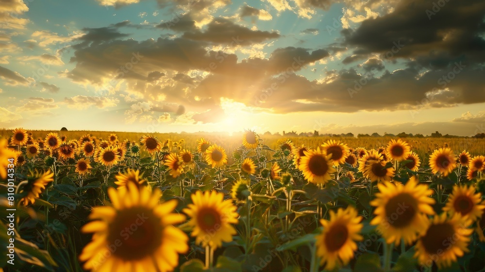 Fototapeta premium sunflower oil seeds production Bio