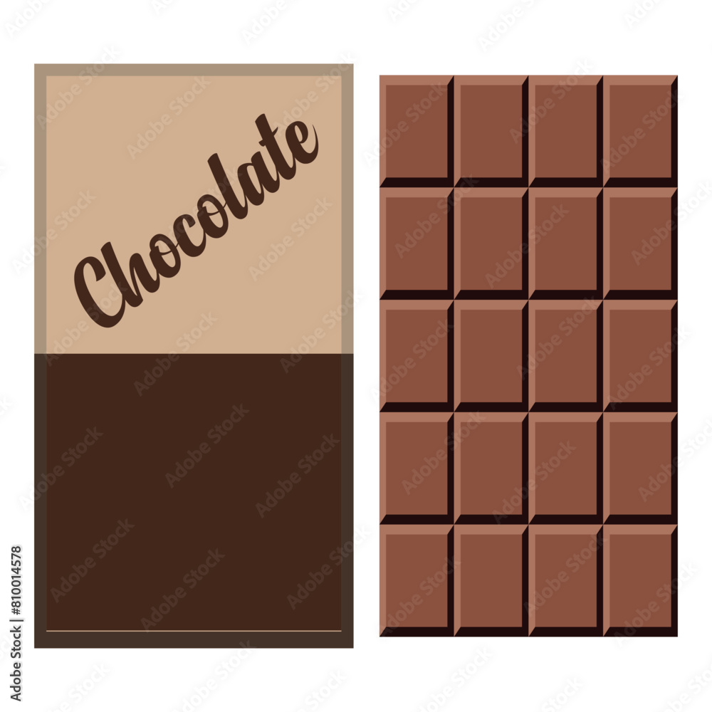 Chocolate bar icon. Flat illustration of chocolate bar vector icon for web design Chocolate bar icon. Flat illustration of chocolate bar vector icon for web design