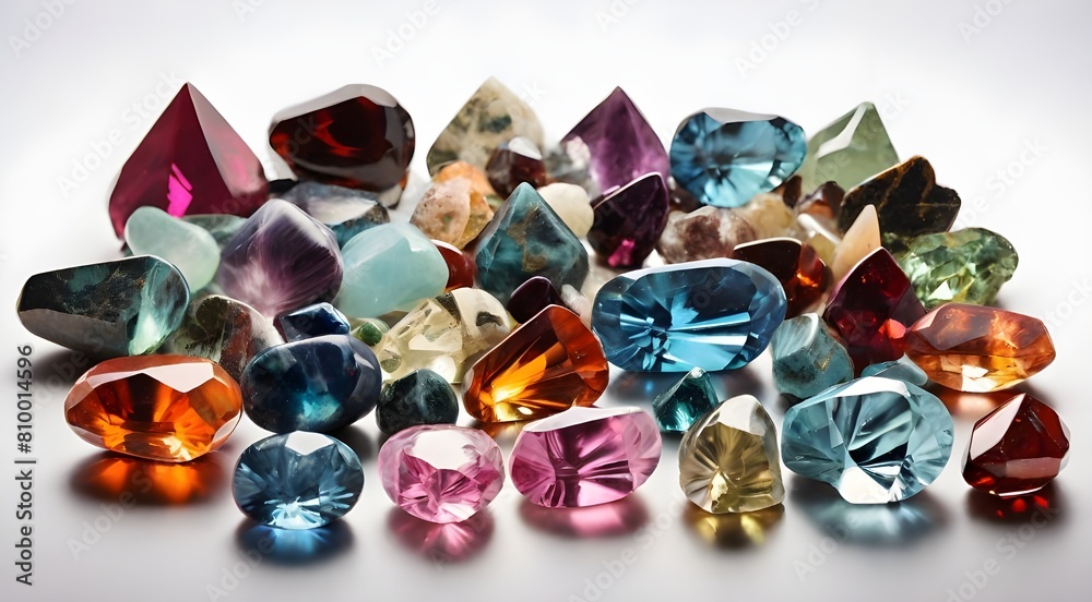 various polished gemstones with names isolated
various polished gemstones with names isolated