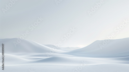 Smooth and pristine white expanse, abstract plain white background, Design for displaying product. 3D rendering © OHMAl2T