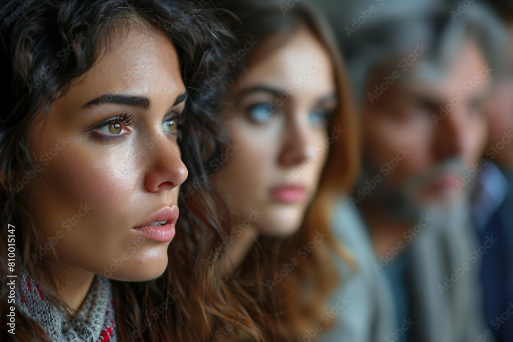 portrait of two people looking at something