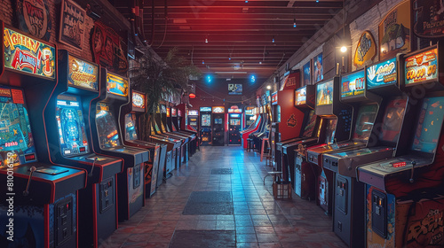 vintage 80s and 90s arcade games, nostalgic gamer memories