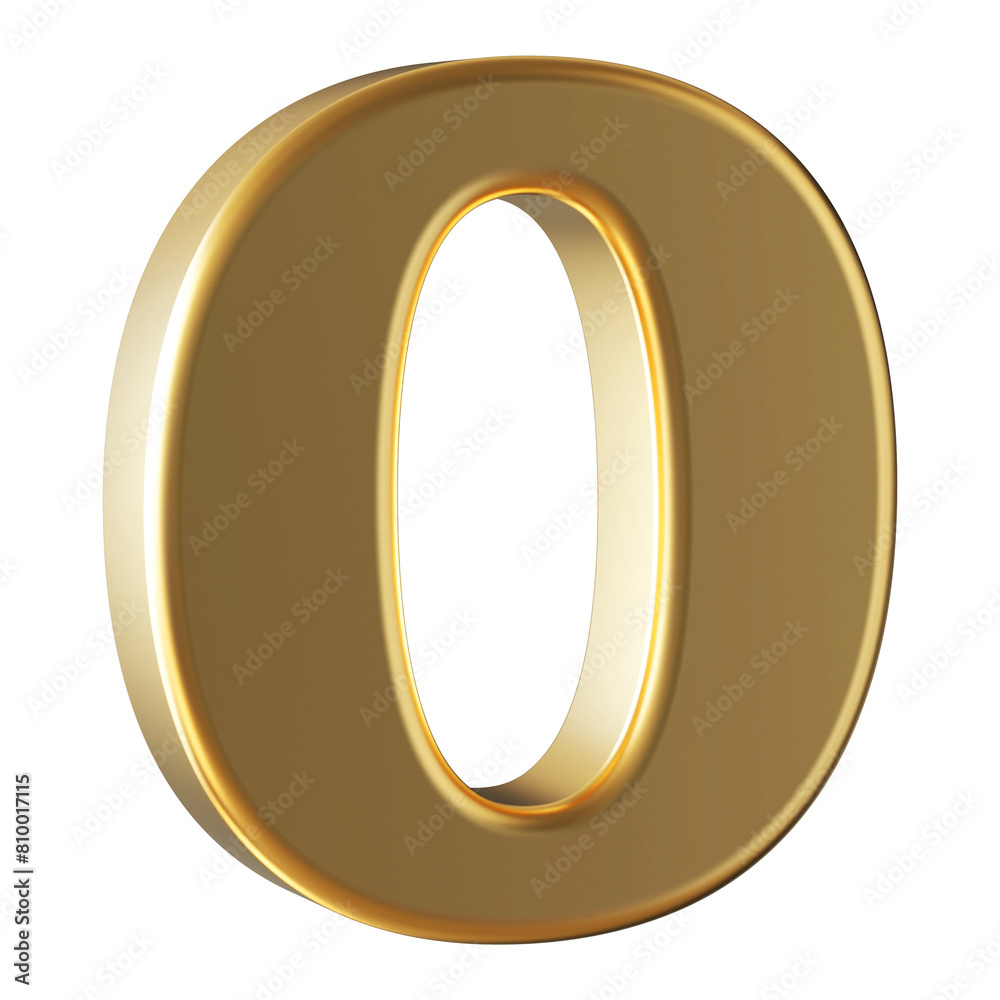 3d Font Golden Uppercase . Letter O 3d Font Golden Uppercase . Letter O