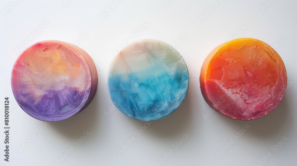 Round gradient colored soaps generative ai Round gradient colored soaps generative ai