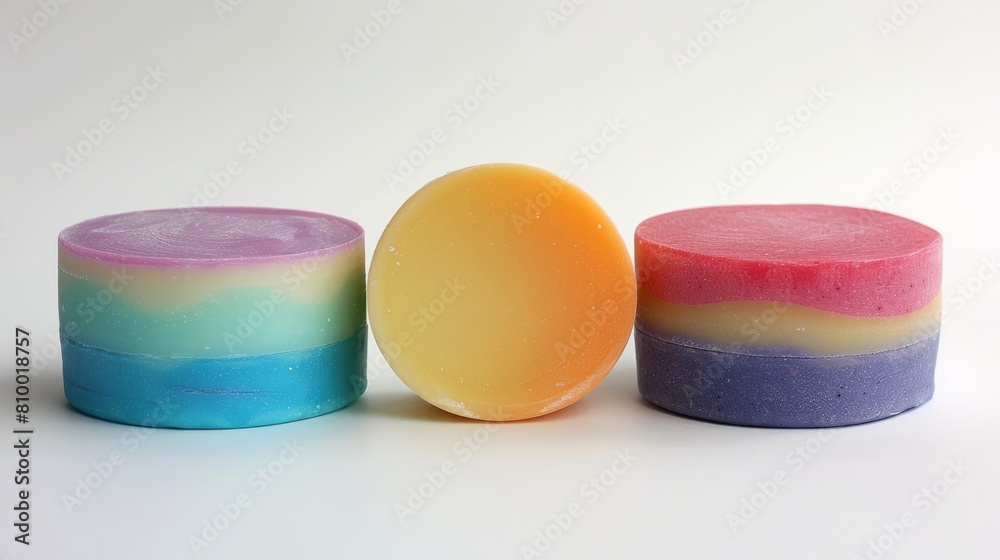 Round gradient colored soaps generative ai Round gradient colored soaps generative ai