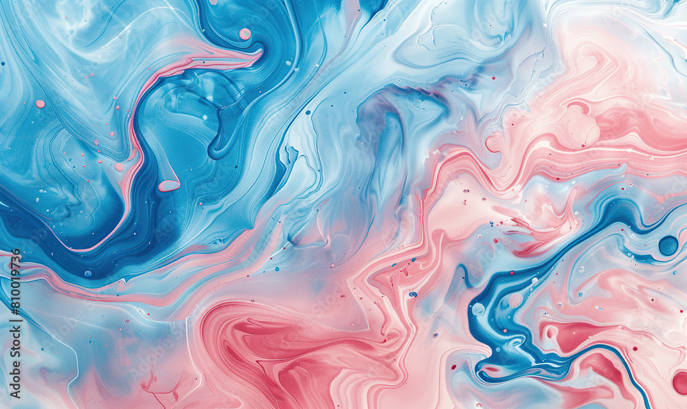 A digital image featuring smooth waves of multicolored gradients with floating bubbles. Generate AI