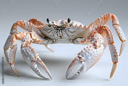 Crab on a white background, rendering, illustration