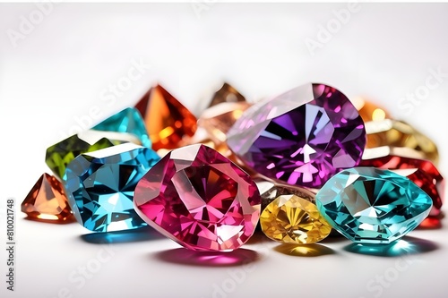 colorful gemstones background texture  © Aoun