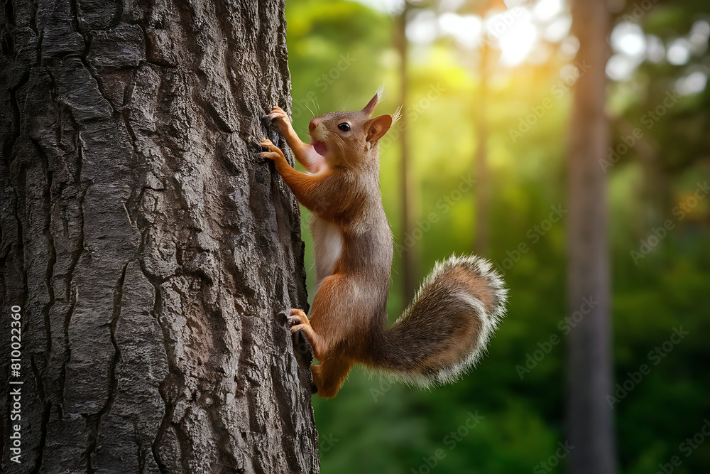 squirrel on a tree squirrel on a tree