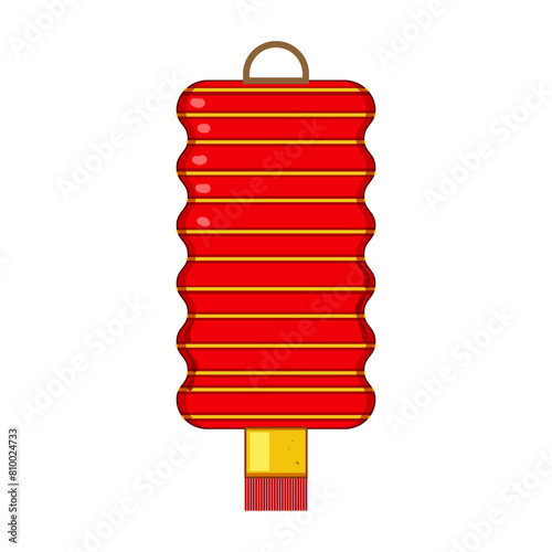 festival chinese lamp cartoon. decoration light, gold japanese, asian happy festival chinese lamp sign. isolated symbol vector illustration
