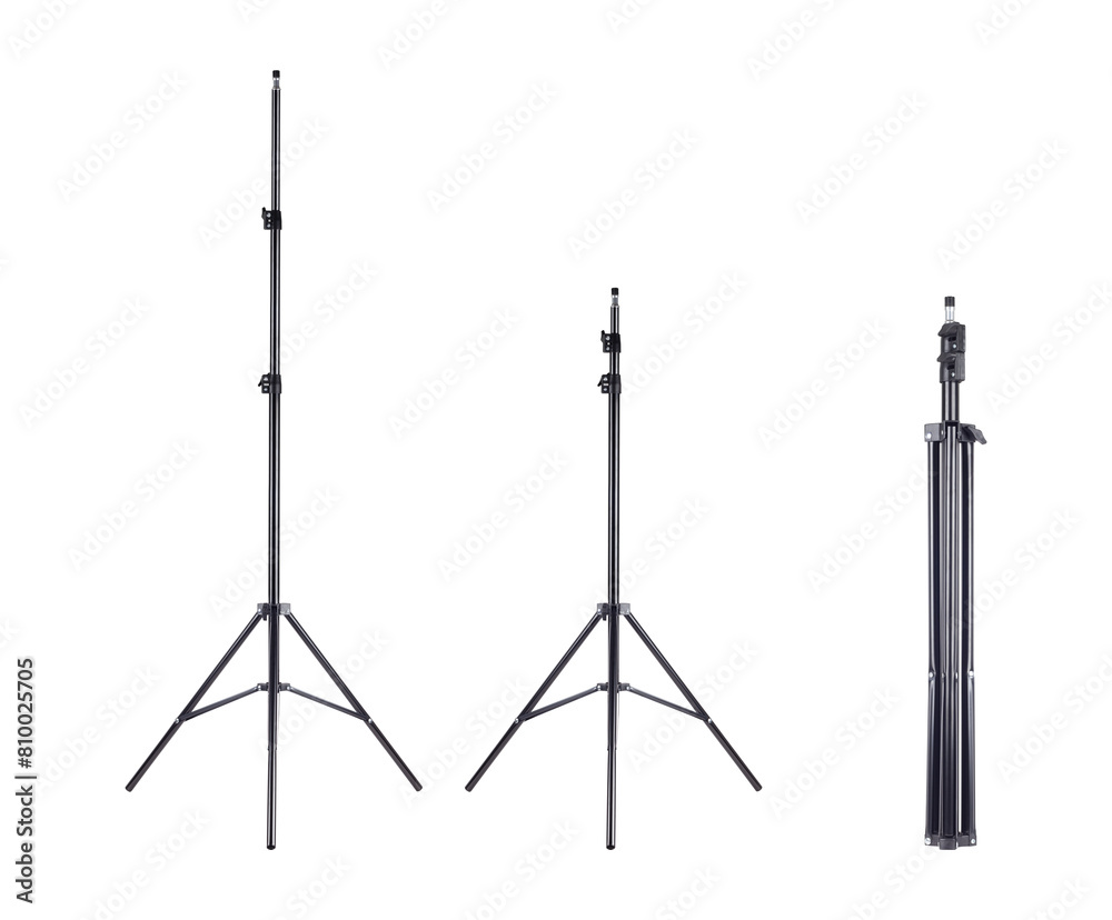 set folding tripod for lamp, isolated from background set folding tripod for lamp, isolated from background