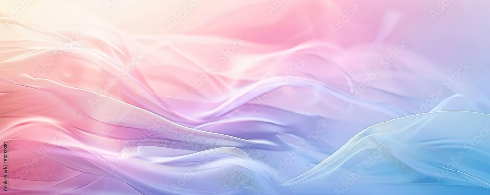 abstract minimalist background with soft pastel gradients featuring a white flower, a green leaf, and a blue sky abstract minimalist background with soft pastel gradients featuring a white flower, a green leaf, and a blue sky