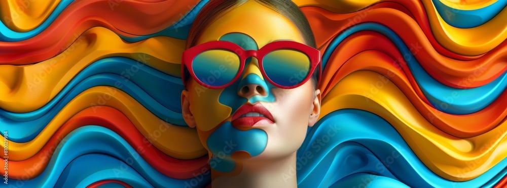 trendy fashion portrait woman bright trendy fashion portrait woman bright