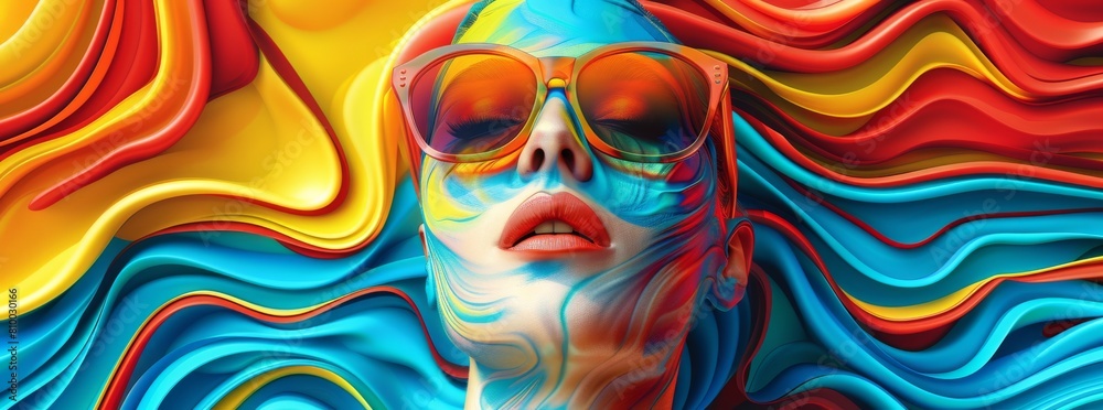 trendy fashion portrait woman bright trendy fashion portrait woman bright
