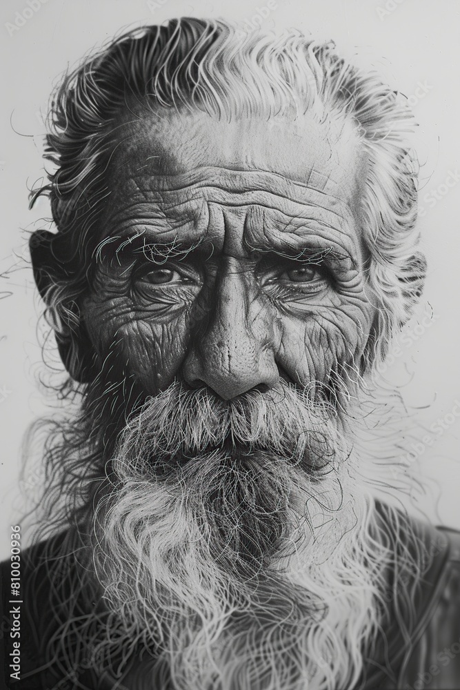 Old Man With Long Beard and Hat Old Man With Long Beard and Hat