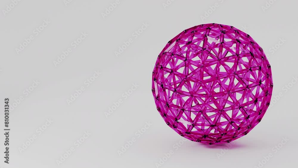 3d render glass sphere technology geometric background animation. High quality 4k footage 3d render glass sphere technology geometric background animation. High quality 4k footage