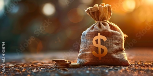 Bag of Money on Ground