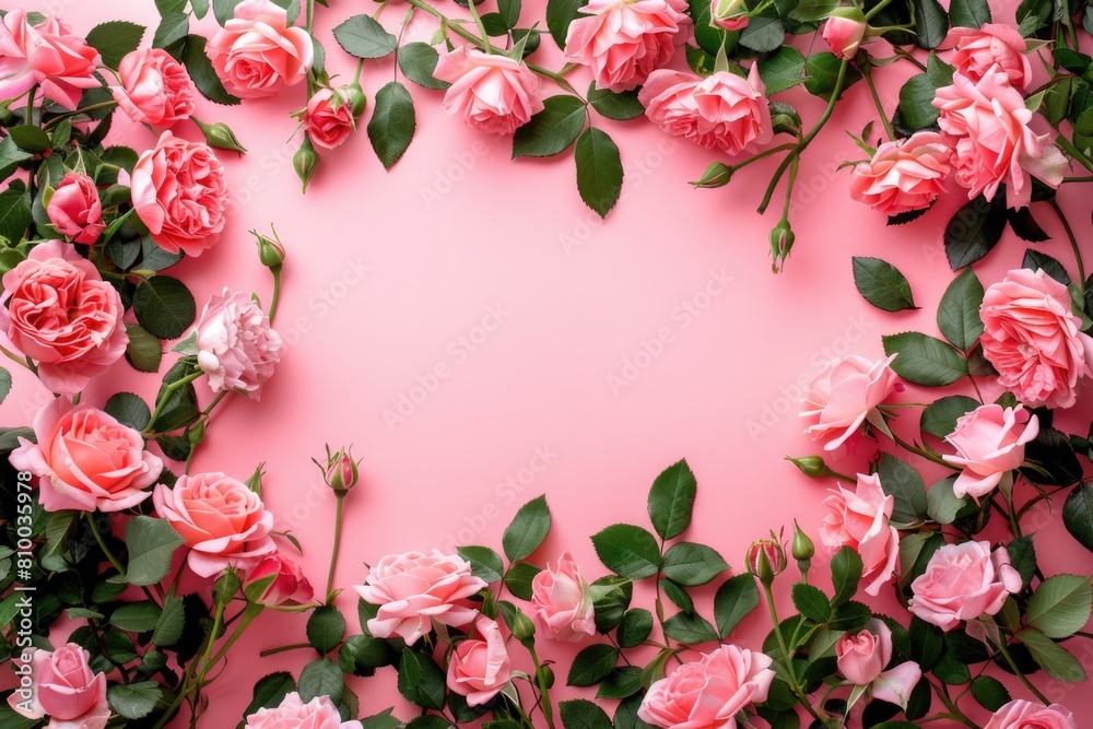 Beautiful arrangement of pink roses in a heart shape, perfect for romantic occasions