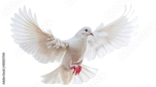 Dove isolated on white background, png transparent  © NansiPhoto