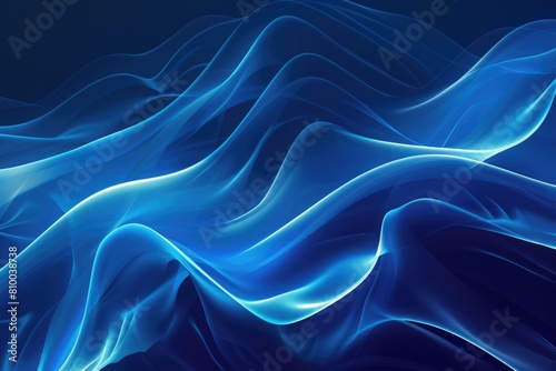 Abstract blue and black waves background. Suitable for graphic design projects
