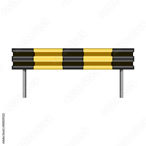rail guard rails cartoon. barrier street, fence crash, highway bridge rail guard rails sign. isolated symbol vector illustration