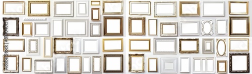 picture frame set isolated on white background