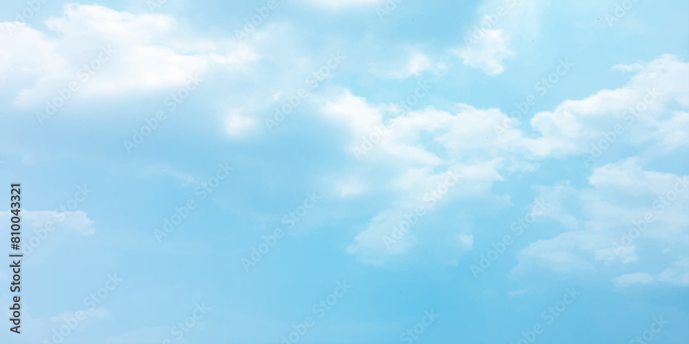 sunny sky blue light watercolor background. Aquarelle painting brush effect card paper textured canvas cloudy smoke space for text, entertaining card, template. aquamarine color graphics illustration