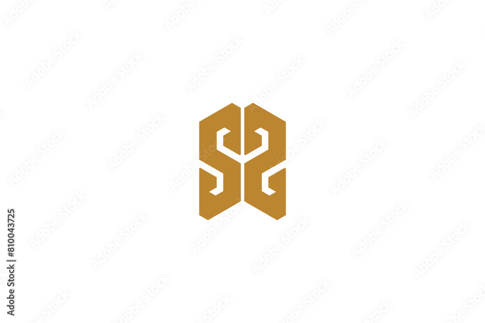 Obraz premium Monogram Creative Letter SS Modern Business Initial Logo Design Vector Illustration 