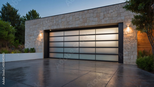 Innovative Entryway, Modern Garage Door Showcasing Creative Design