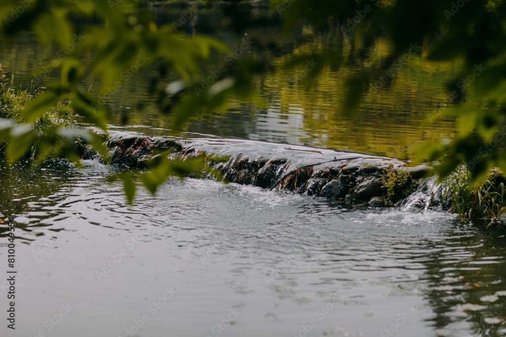 pond, little waterfall, lake, foliage, seasons, summer, spring, autumn, ripples on the water, splashes, river, stones pond, little waterfall, lake, foliage, seasons, summer, spring, autumn, ripples on the water, splashes, river, stones