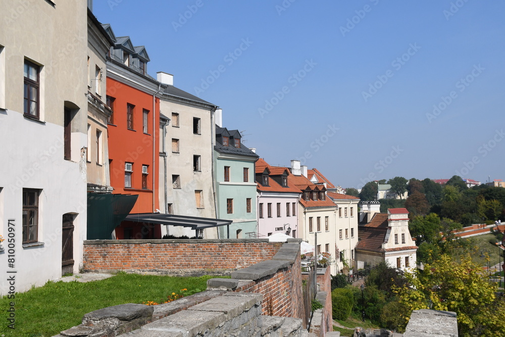 Houses in the old town of Lublin, Poland Houses in the old town of Lublin, Poland