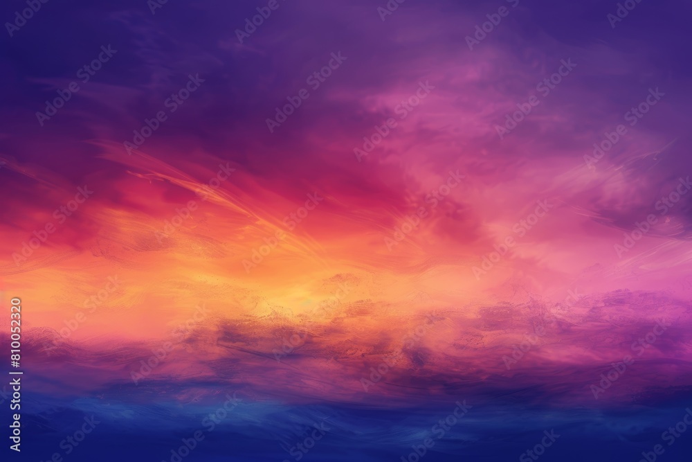 Fototapeta premium A stunning twilight sky background, with hues of orange, purple, and blue blending seamlessly