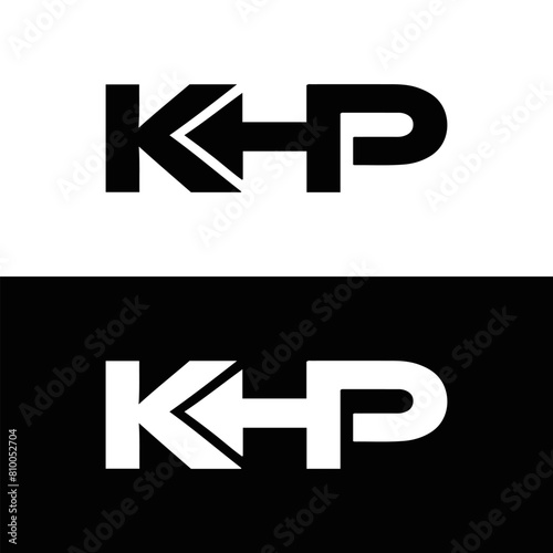 KHP et ,KHP logo. K H P design. White KHP letter. KHP, K H P letter logo design. Initial letter KHP letter logo set, linked circle uppercase monogram logo. K H P letter logo vector design.	