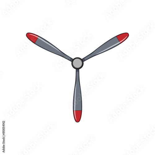 plane propeller cartoon. fan ocean, logo prop, underwater hull plane propeller sign. isolated symbol vector illustration