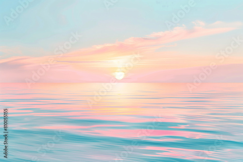 Soft pastel hues blending into one another, resembling a tranquil sunrise over a calm ocean, evoking serenity and wellness. Abstract background wallpapers