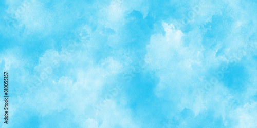sky clouds for wallpaper backdrop background, Abstract Sky cloud landscape blue background with tiny clouds, soft cloudy watercolor abstract painting background, gradient light sky blue shades grunge.