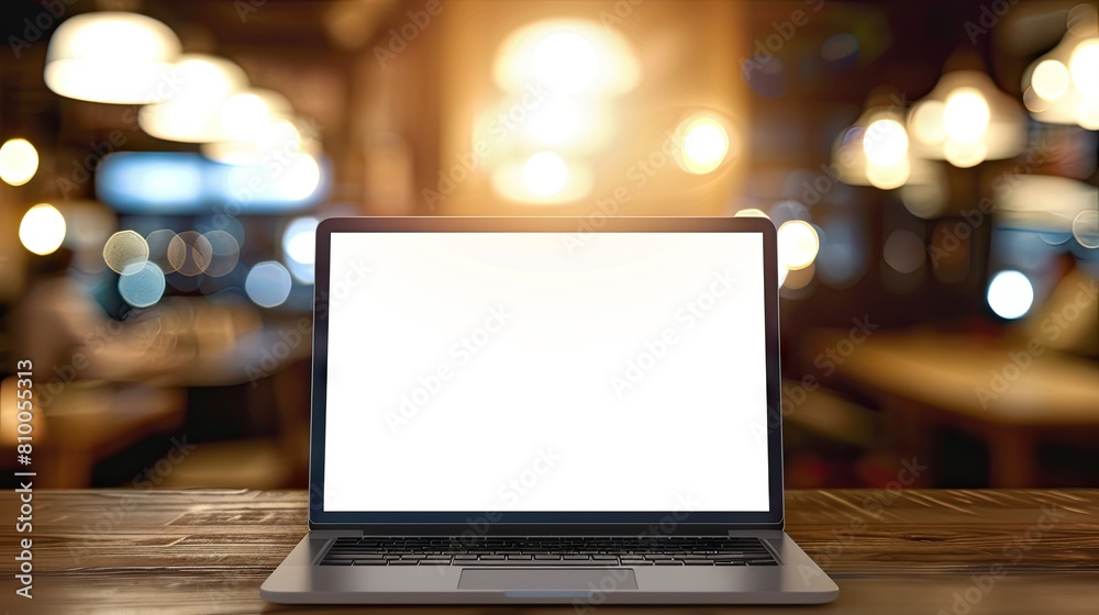 The Digital Oasis: Laptop on Wooden Table The Digital Oasis: Laptop on Wooden Table