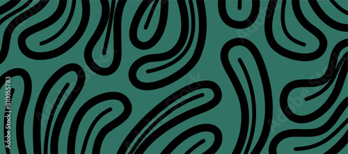 Tropical leaf background. Abstract leave background pattern vector. Handrawn leaf outline vector. leaves pattern wallpaper.	
