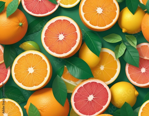 Lemons  grapefruits  oranges background