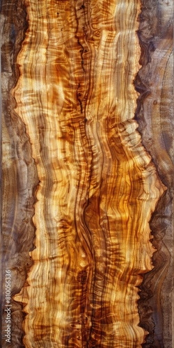 Beautiful Figured Hawaiian Koa Wood Texture for Carving and Timbering photo