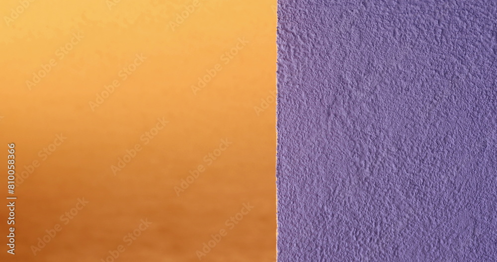 Fototapeta premium orange and purple background contrast design wall