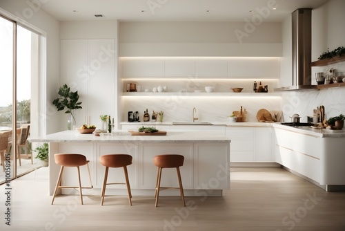 Luxurious white kitchen