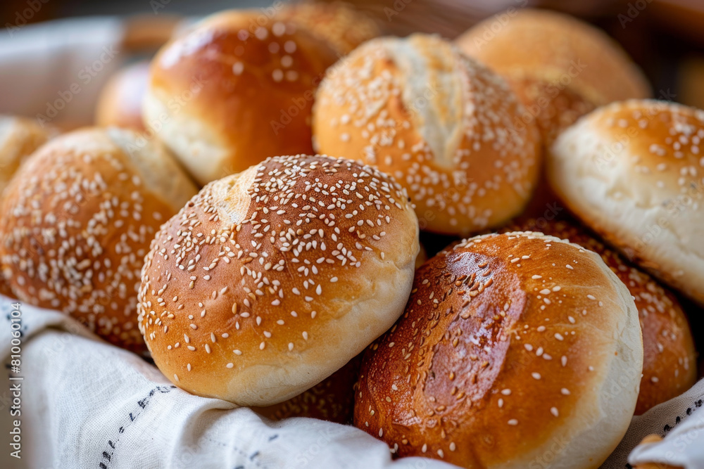 Freshly baked buns for Jewish holiday Shavuot.